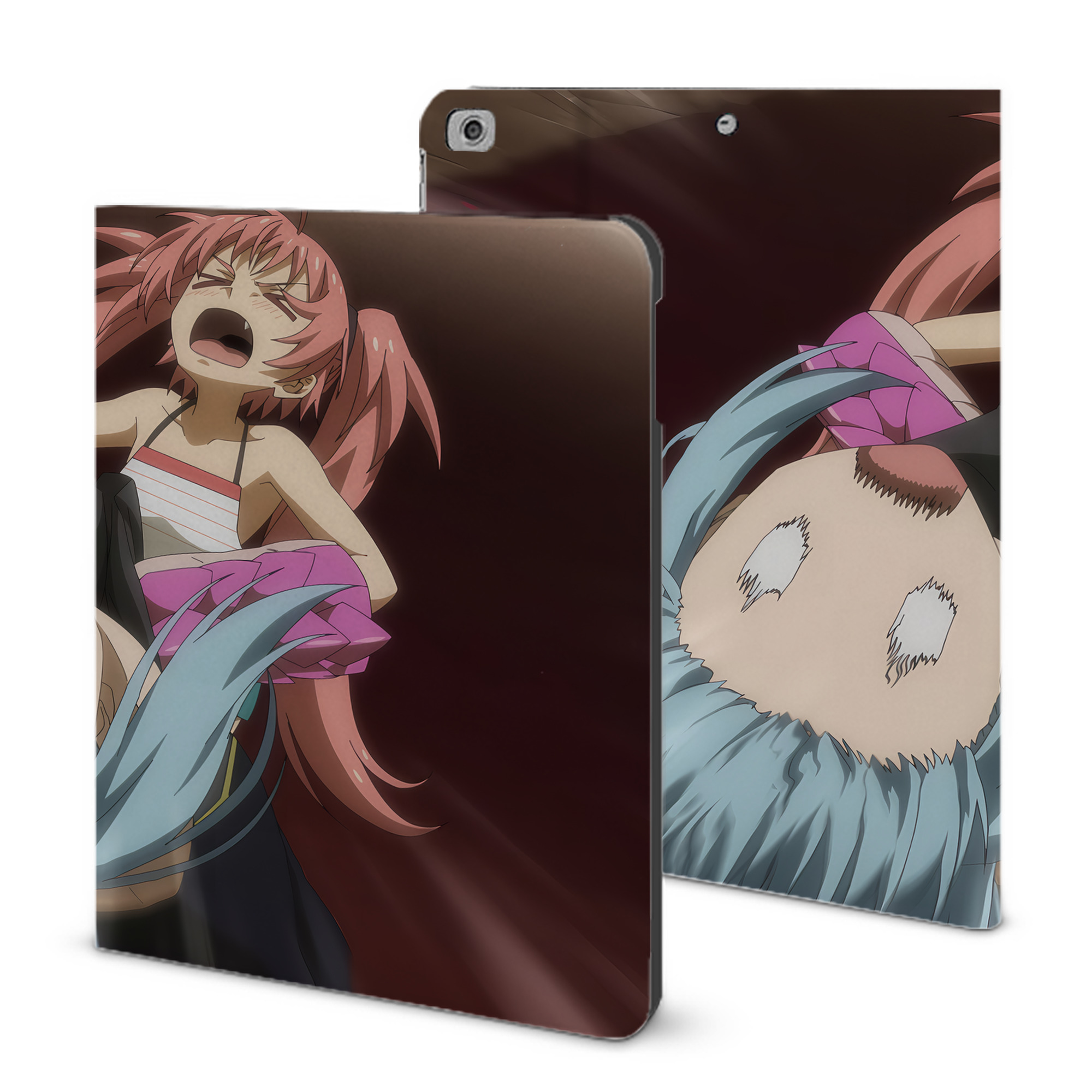 （画像用） 転スラ Regarding Reincarnated to Slime IPad ケース ブック型 PUレザー TPU 耐衝撃 軽量 薄型 ペン収納なし 全面保護 IPad 各モデル対応